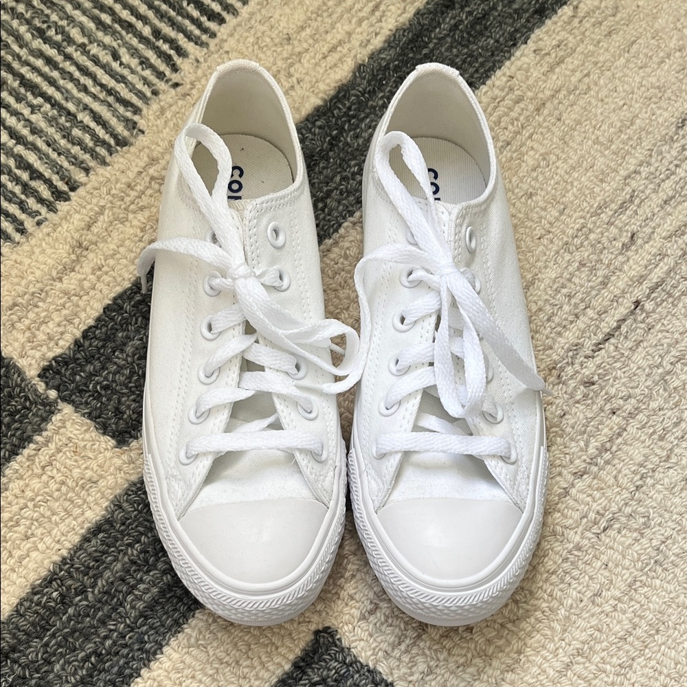 NWOT Converse All Star White Canvas Shoes